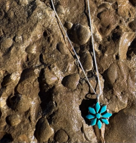 Azure Blue Turquoise Pendant