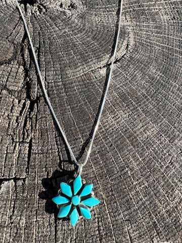 Azure Blue Turquoise Pendant