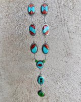 Greg Yazzie Intricate Inlay Lariat Necklace