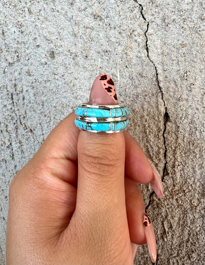 Zuni Double Row Ring