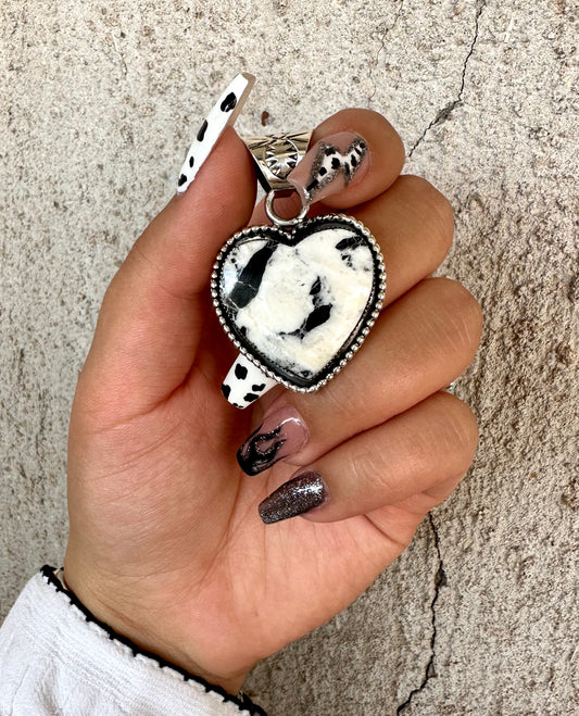 Cash Heart Pendant, Grungy Girl Collection