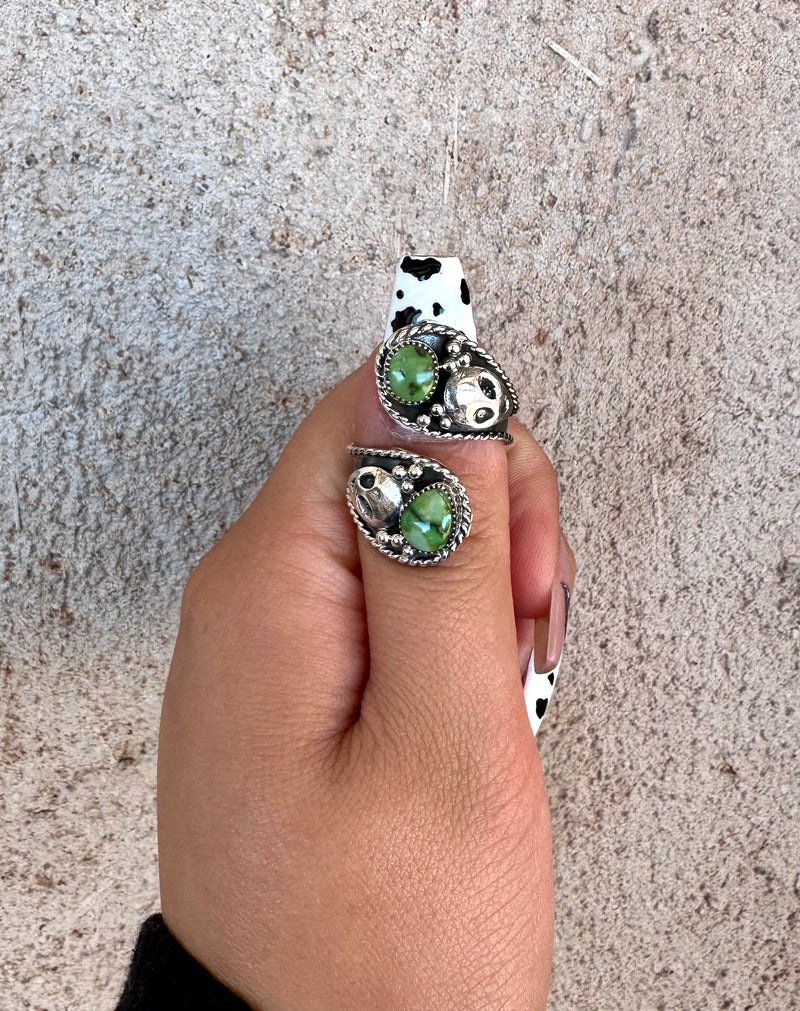 Double TROUBLE Alien Ring, Grungy Girl Collection