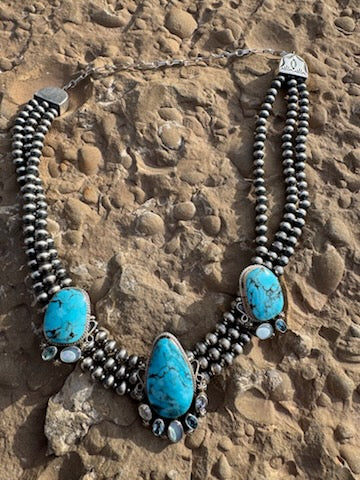 Multi Strand Turquoise Necklace