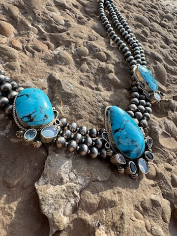 Multi Strand Turquoise Necklace