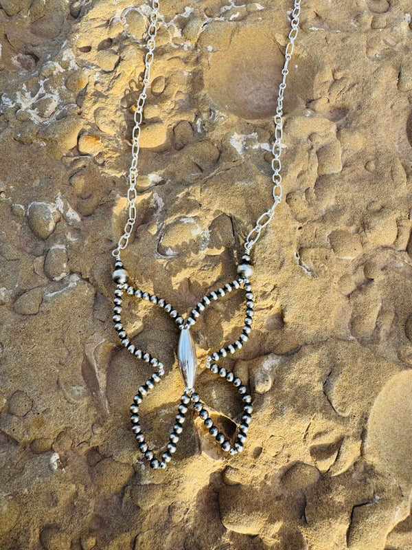 Silver Wings Butterfly Necklace