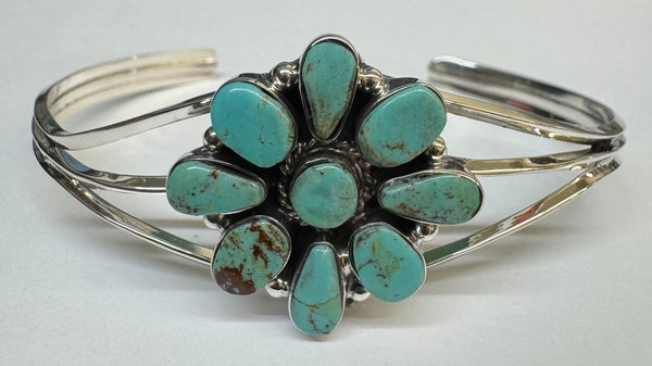 Mini Cluster Turquoise Cuff