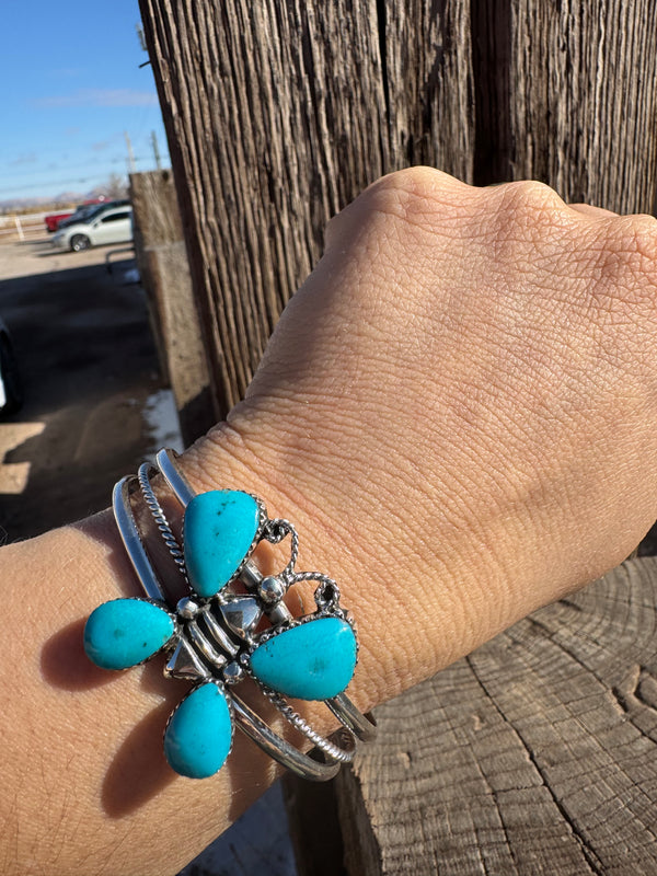 Fly Away Turquoise Cuff