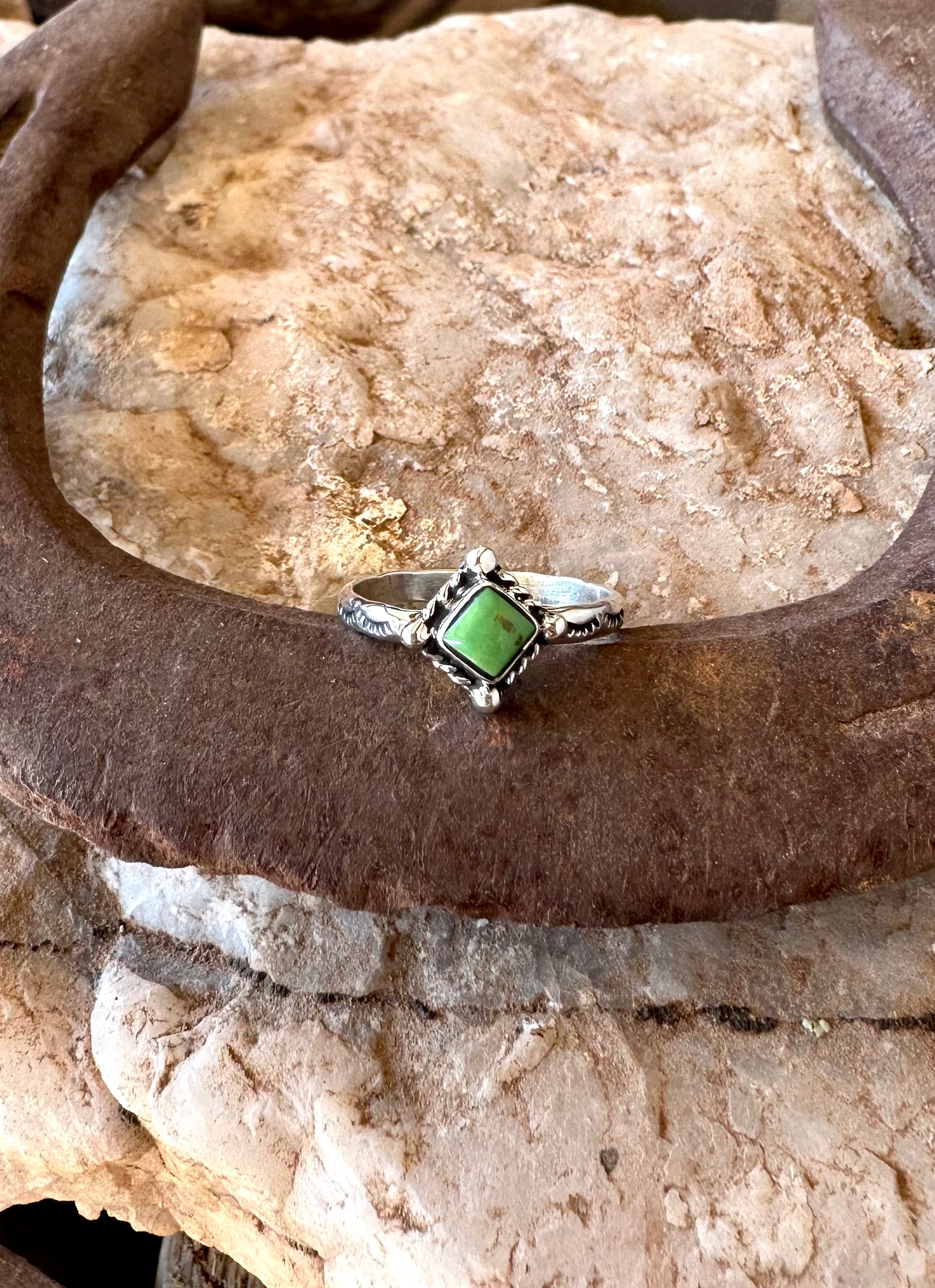 How you doin' Kingman Turquoise Diamond Stacker