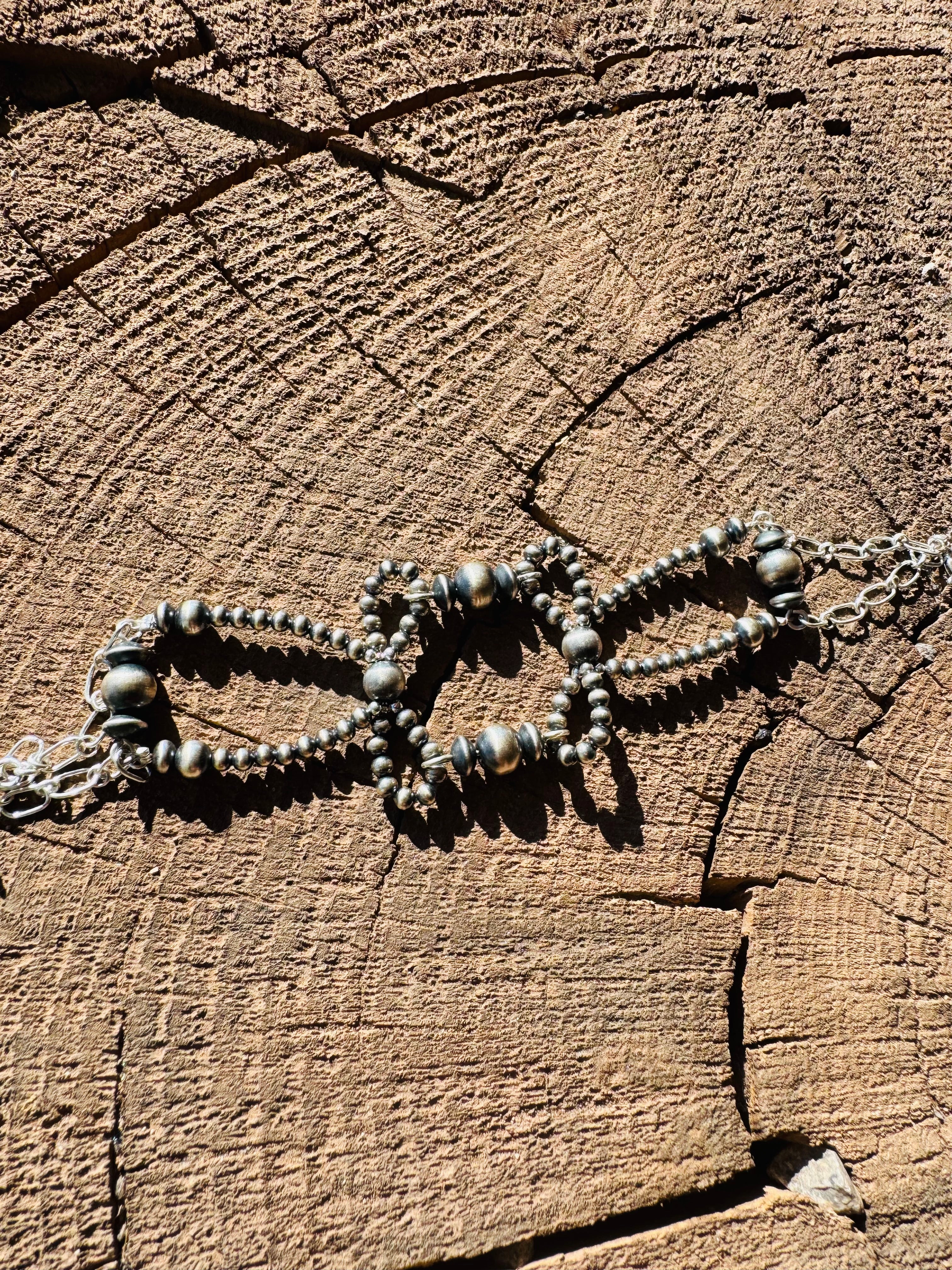 Navajo Pearls Bow Bracelet