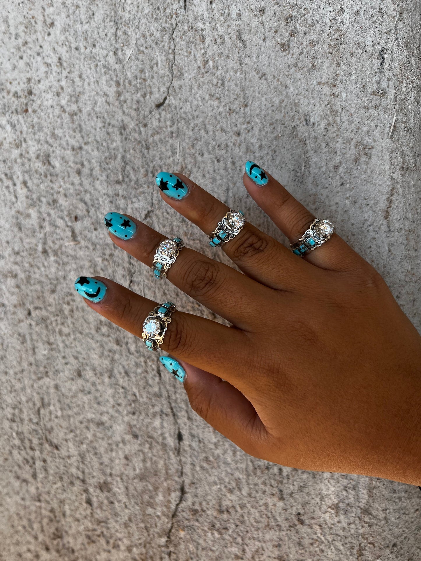 I'm in LOVE Moissanite and Turquoise Ring from the Charming Chaco Collection