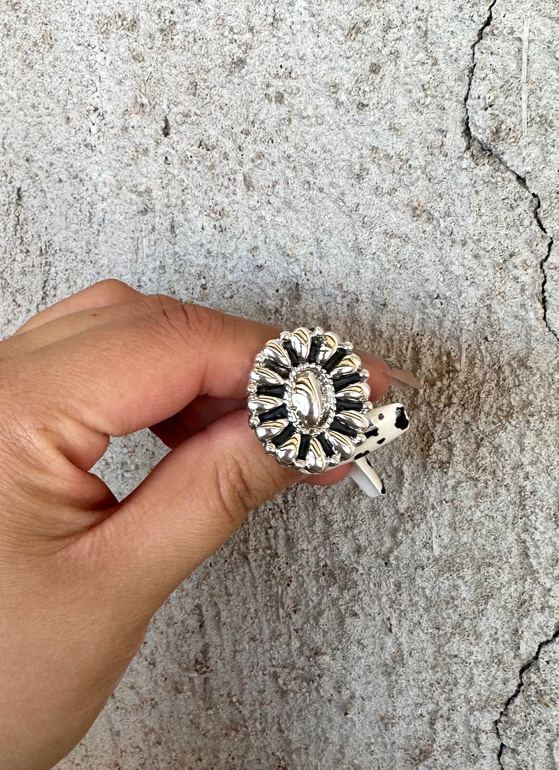 You Need Me! Sterling Silver Cluster Ring