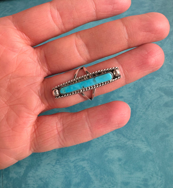 Rectangular Turquoise Ring