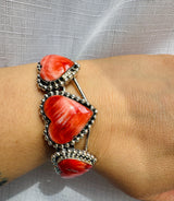 Triple Heart Oyster Cuff