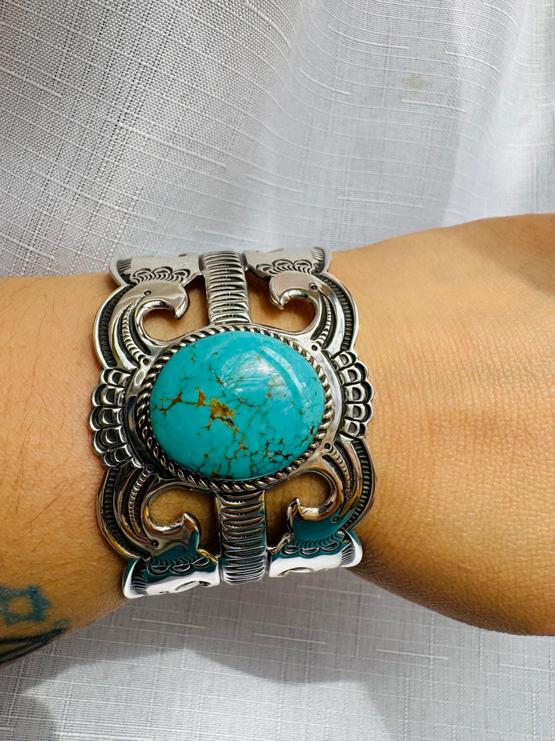 Oval Turquoise Cuff