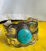 Oval Turquoise Cuff