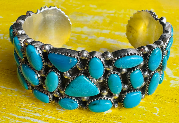 Turquoise Mosaic Cuff