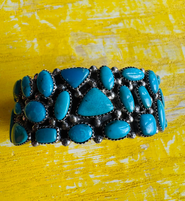 Turquoise Mosaic Cuff