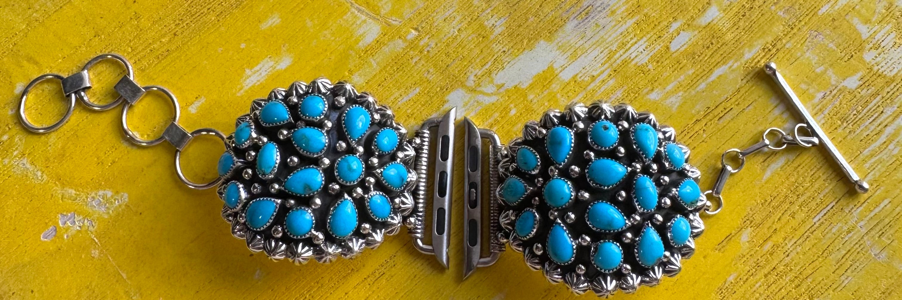 Turquoise Cluster Watch Band