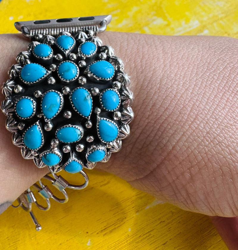 Turquoise Cluster Watch Band