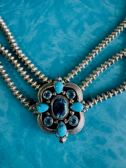 Blue Topaz Necklace