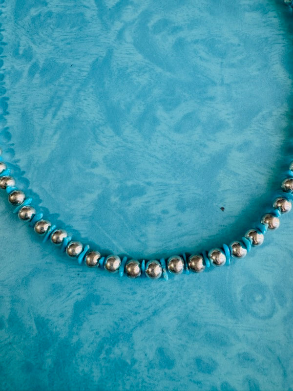 Silver and Turquoise Necklace