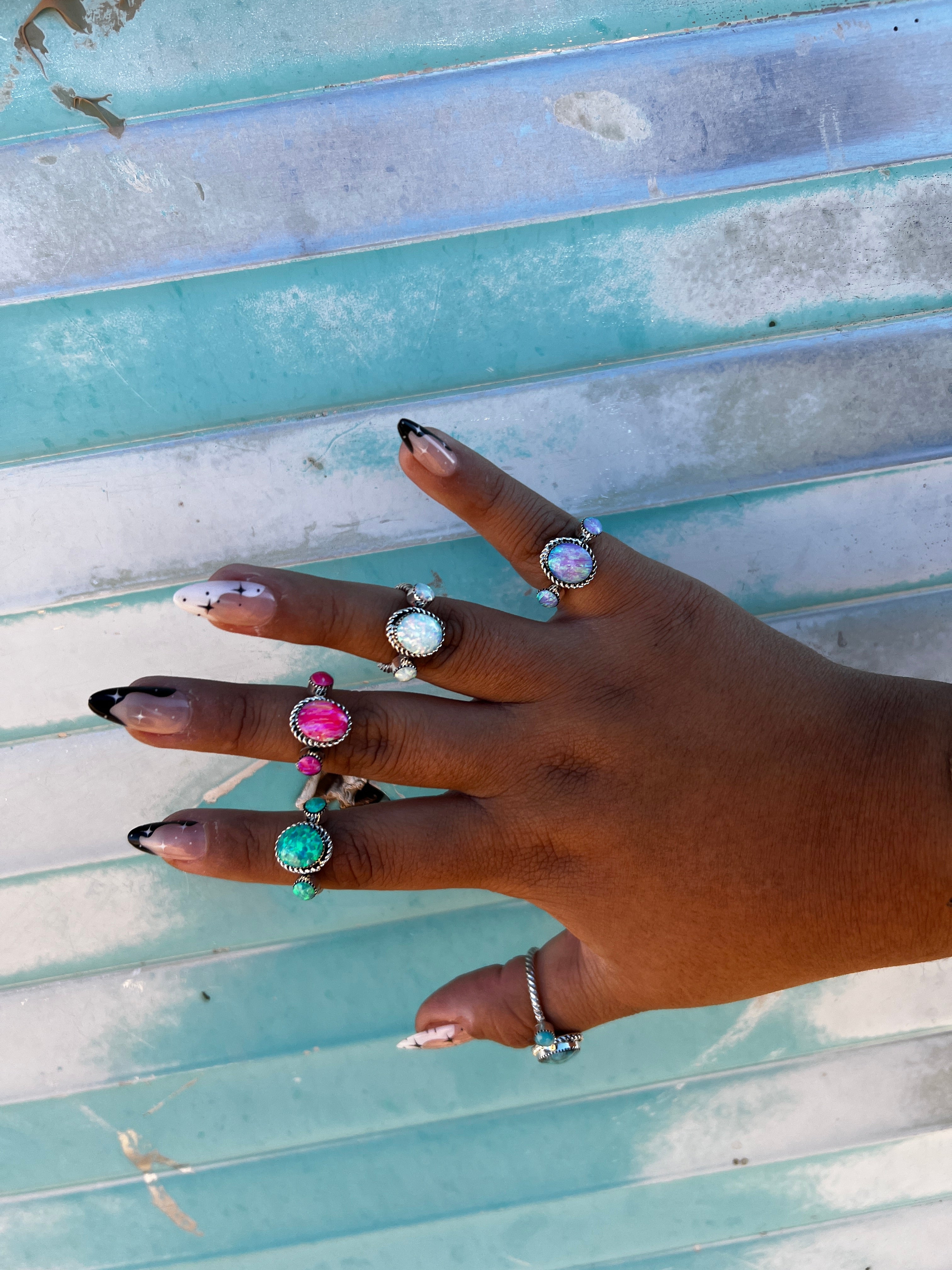 The 3 Stone Lucky Charm Ring