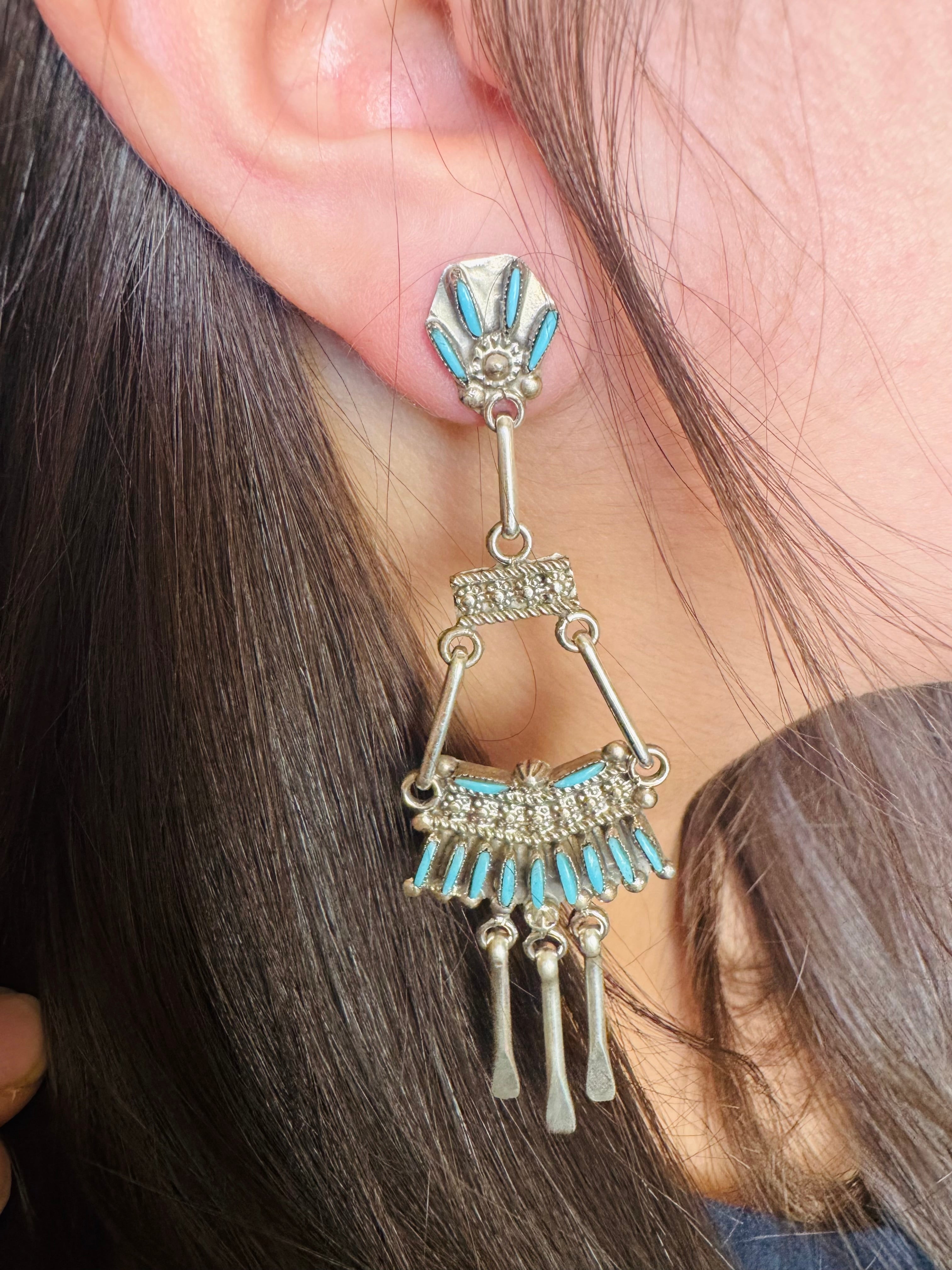 Zuni Chandelier Earrings