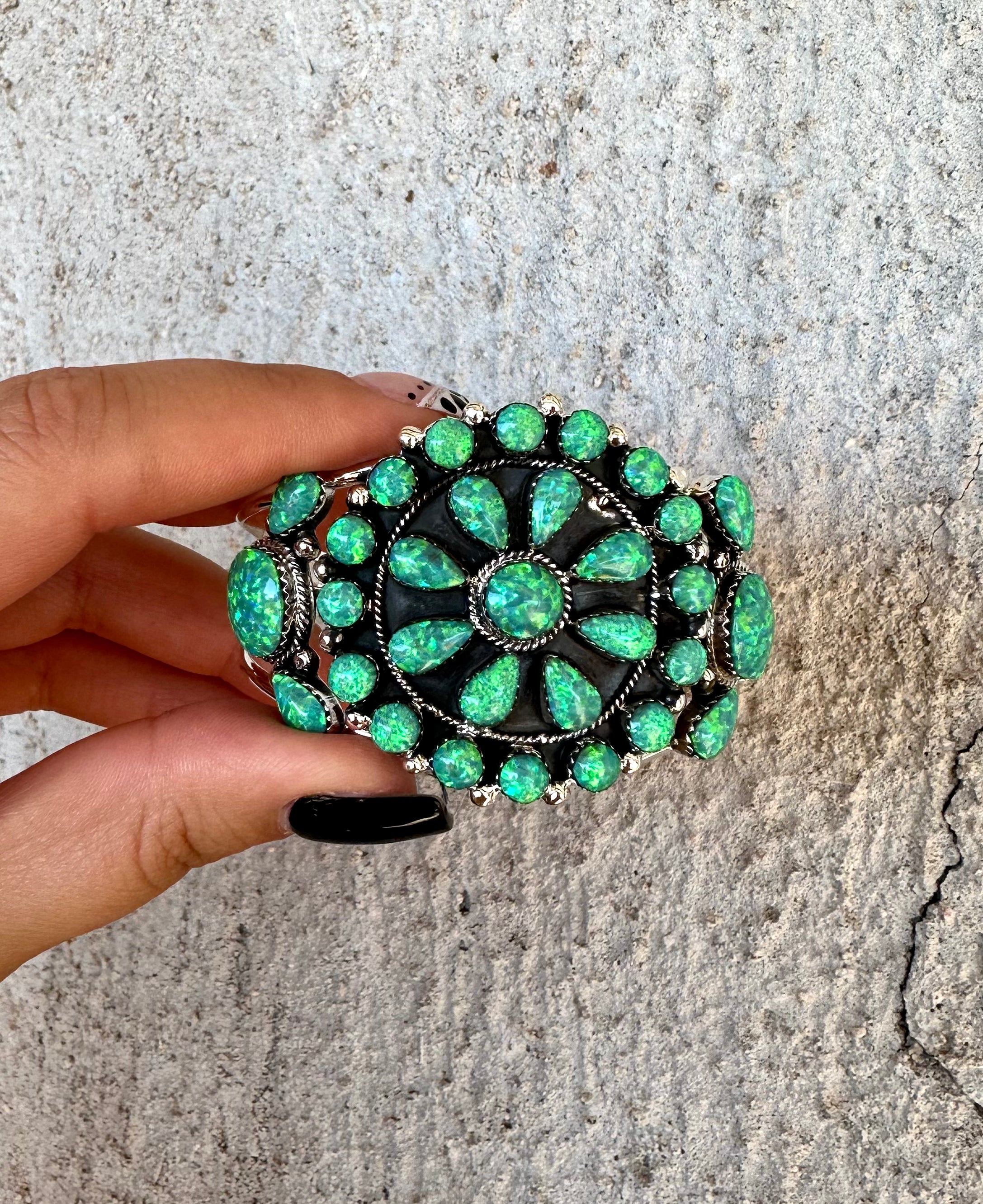 Neon Navajo Cluster Cuff