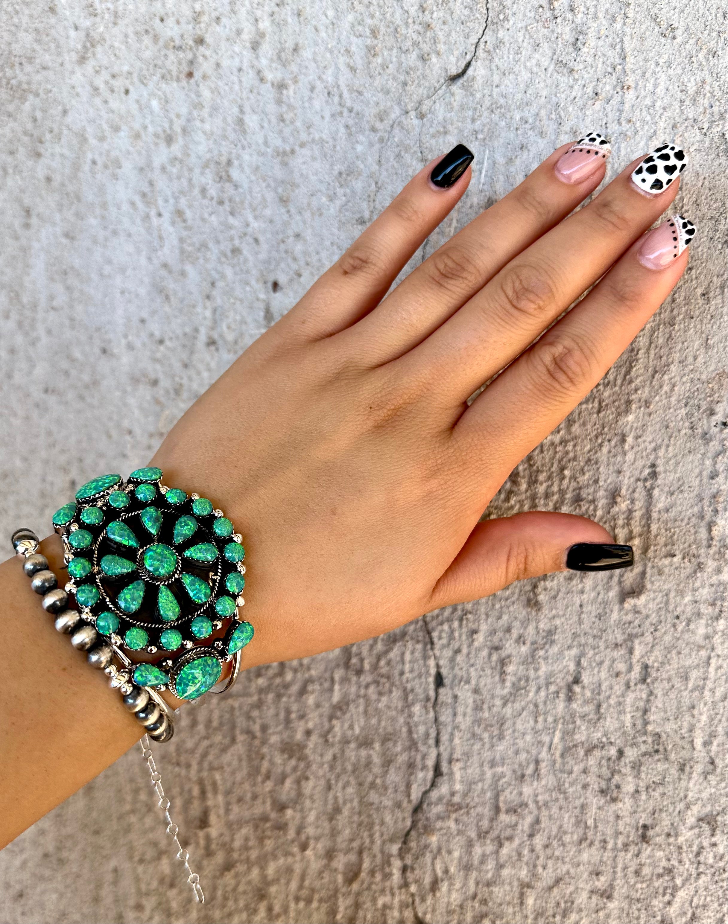 Neon Navajo Cluster Cuff