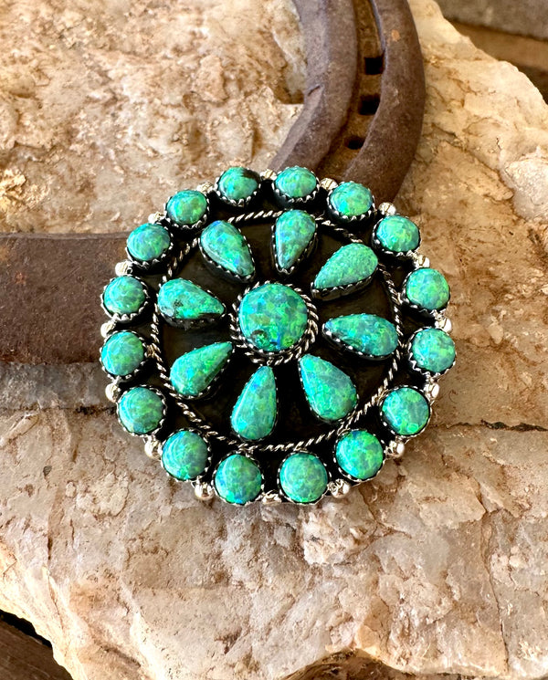 Neon Navajo Cluster Pendant