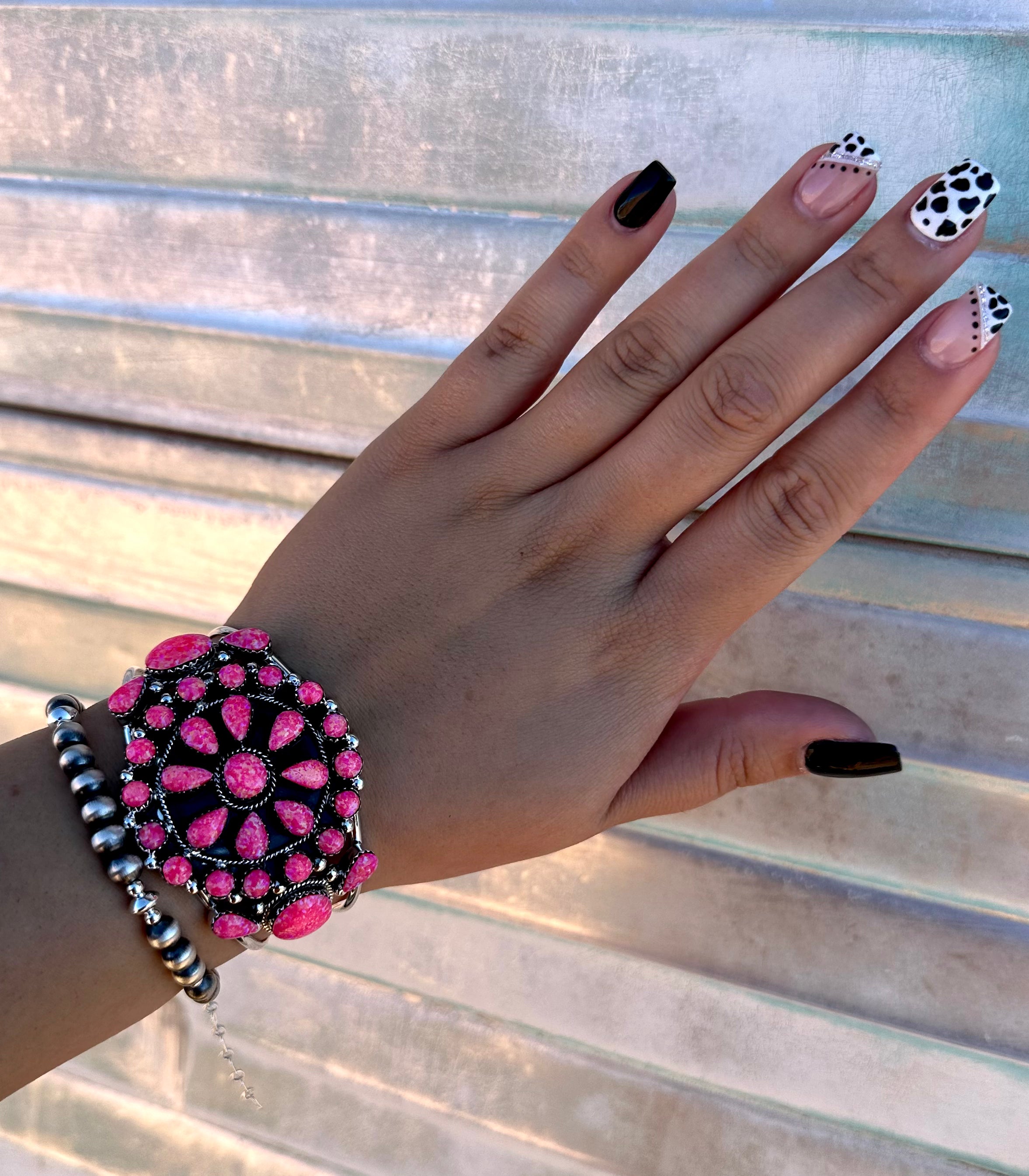 Neon Navajo Cluster Cuff