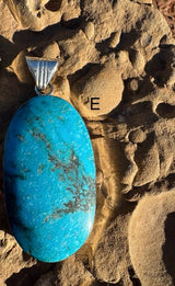 Giant Oval Turquoise Pendant