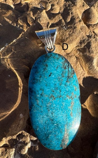 Giant Oval Turquoise Pendant