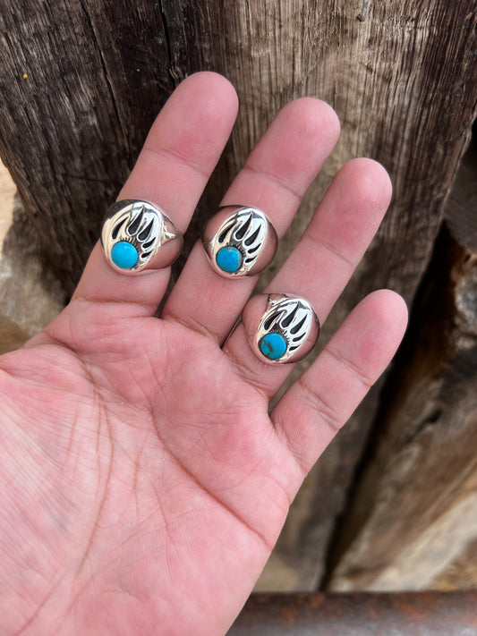 Bear Claw Turquoise Men's Ring
