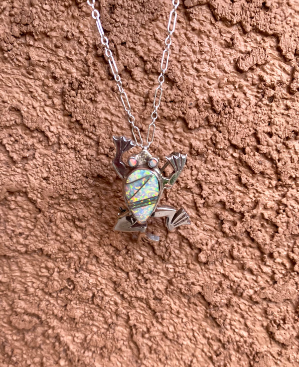 Opal Frog Necklace From The Rodgers Collection