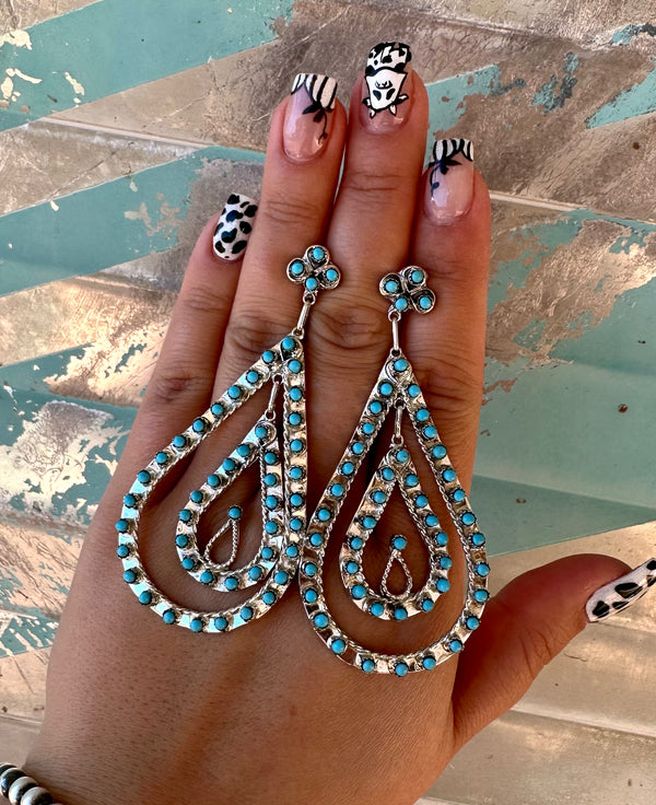 Double Row Zuni Chandelier Earring