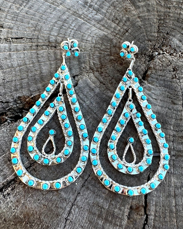 Double Row Zuni Chandelier Earring