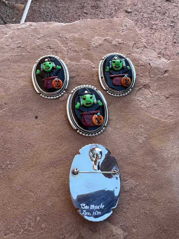 Zuni Halloween Pendants/Pins