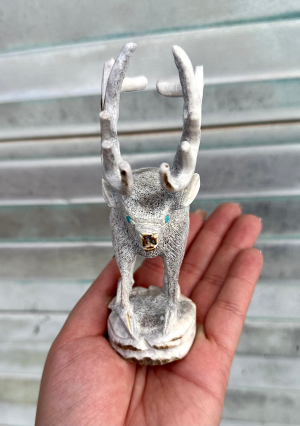 Elk Horn Zuni Elk Fetish