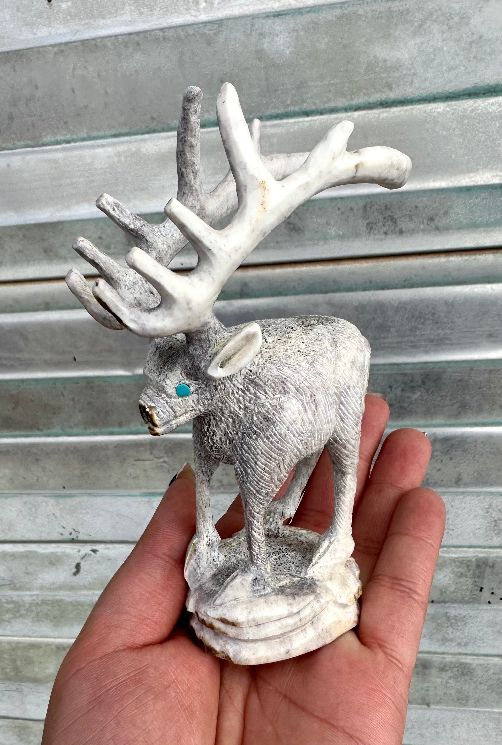 Elk Horn Zuni Elk Fetish