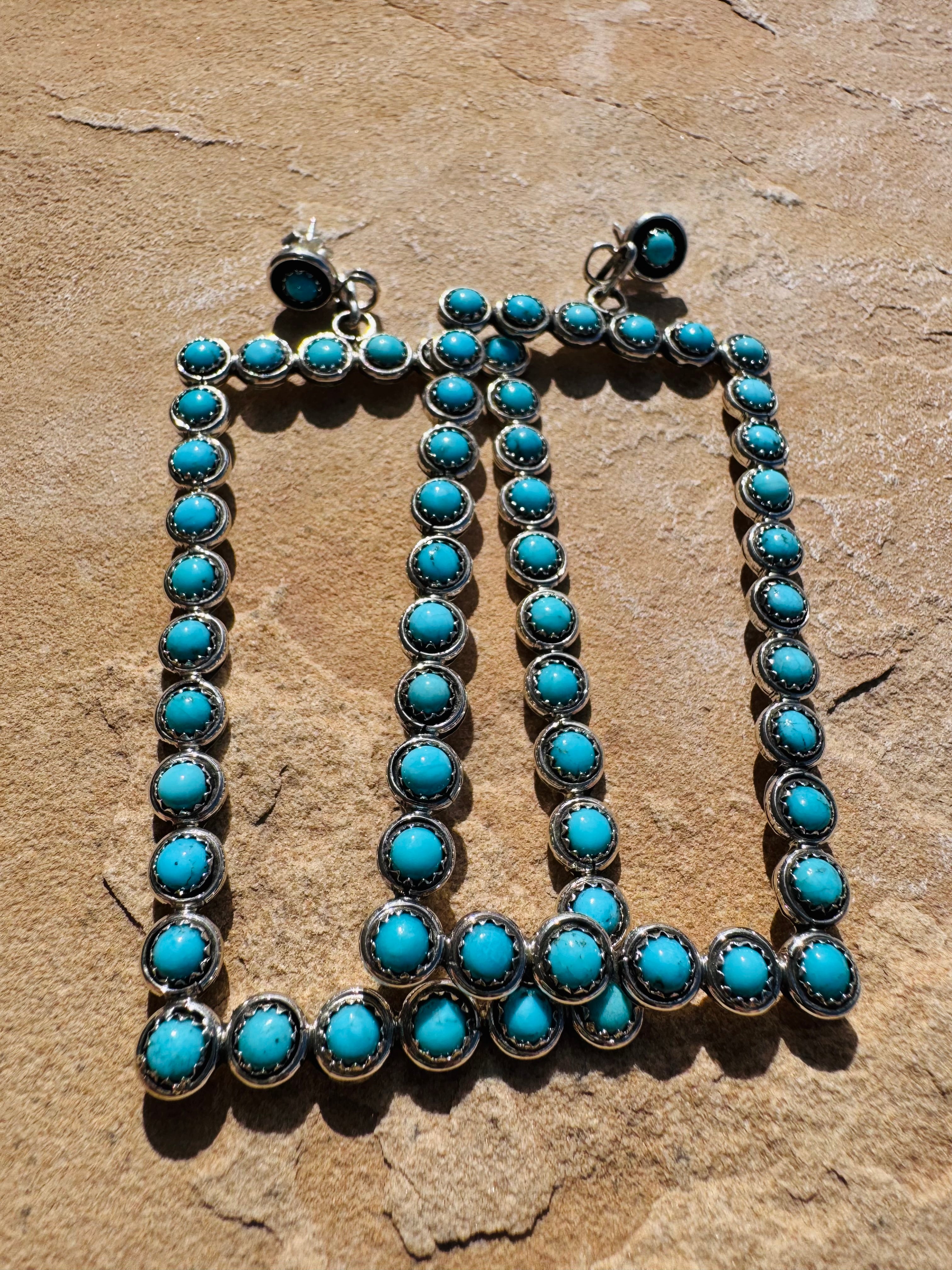 Rectangular Turquoise Earrings