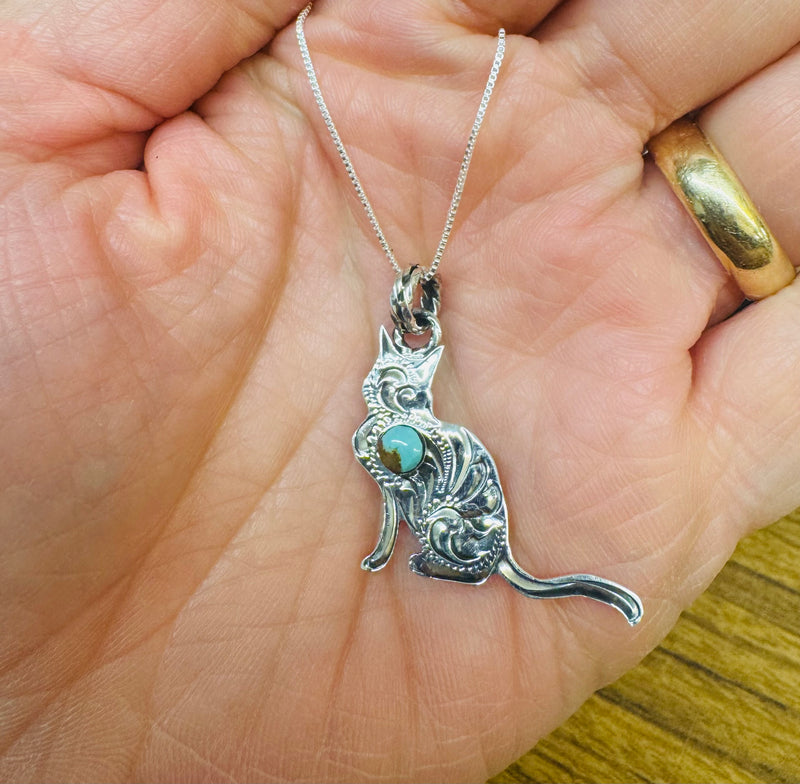 Curiosity's Cat Pendant