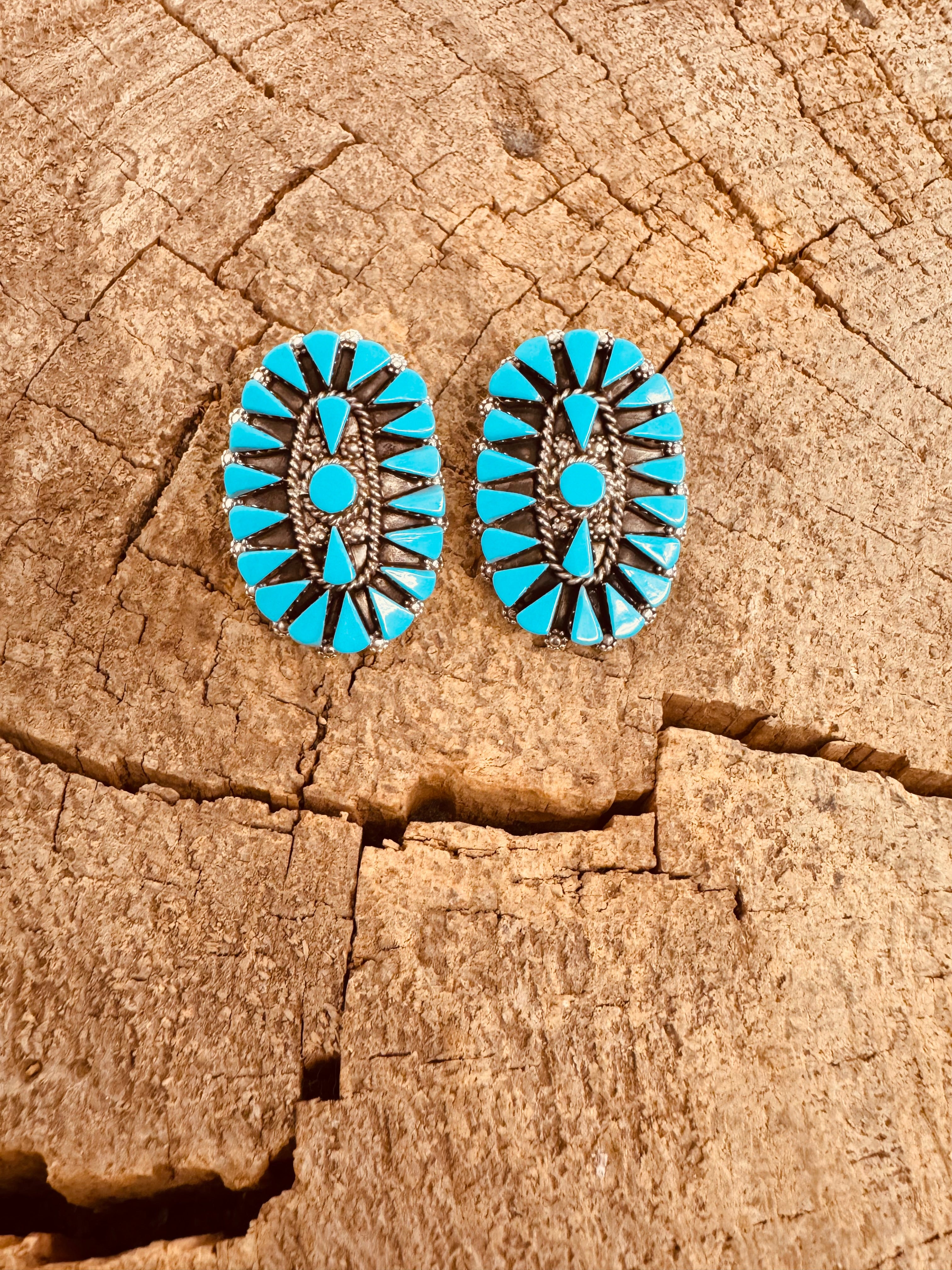 Blue Sky Turquoise Earrings