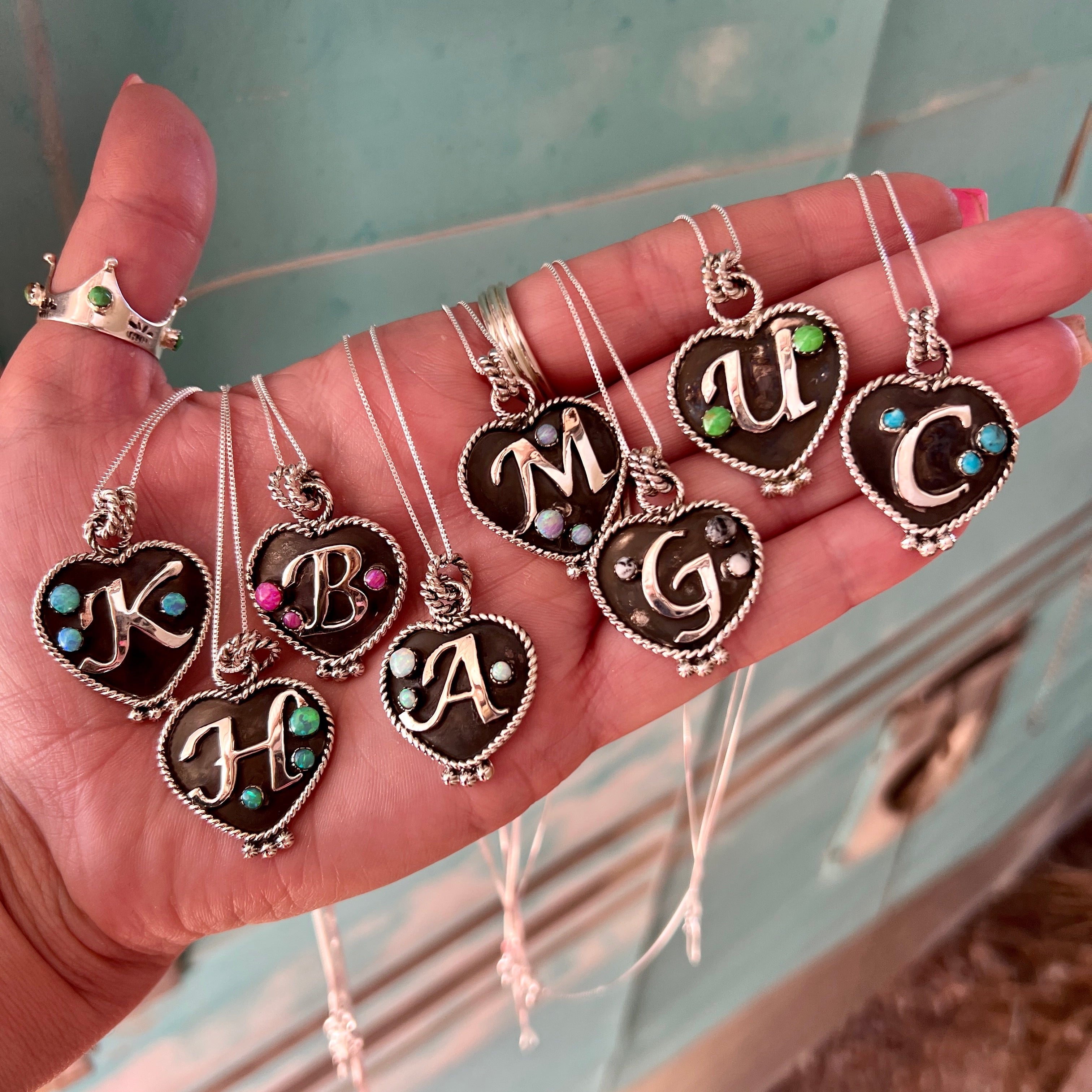 Heart Initial Necklace