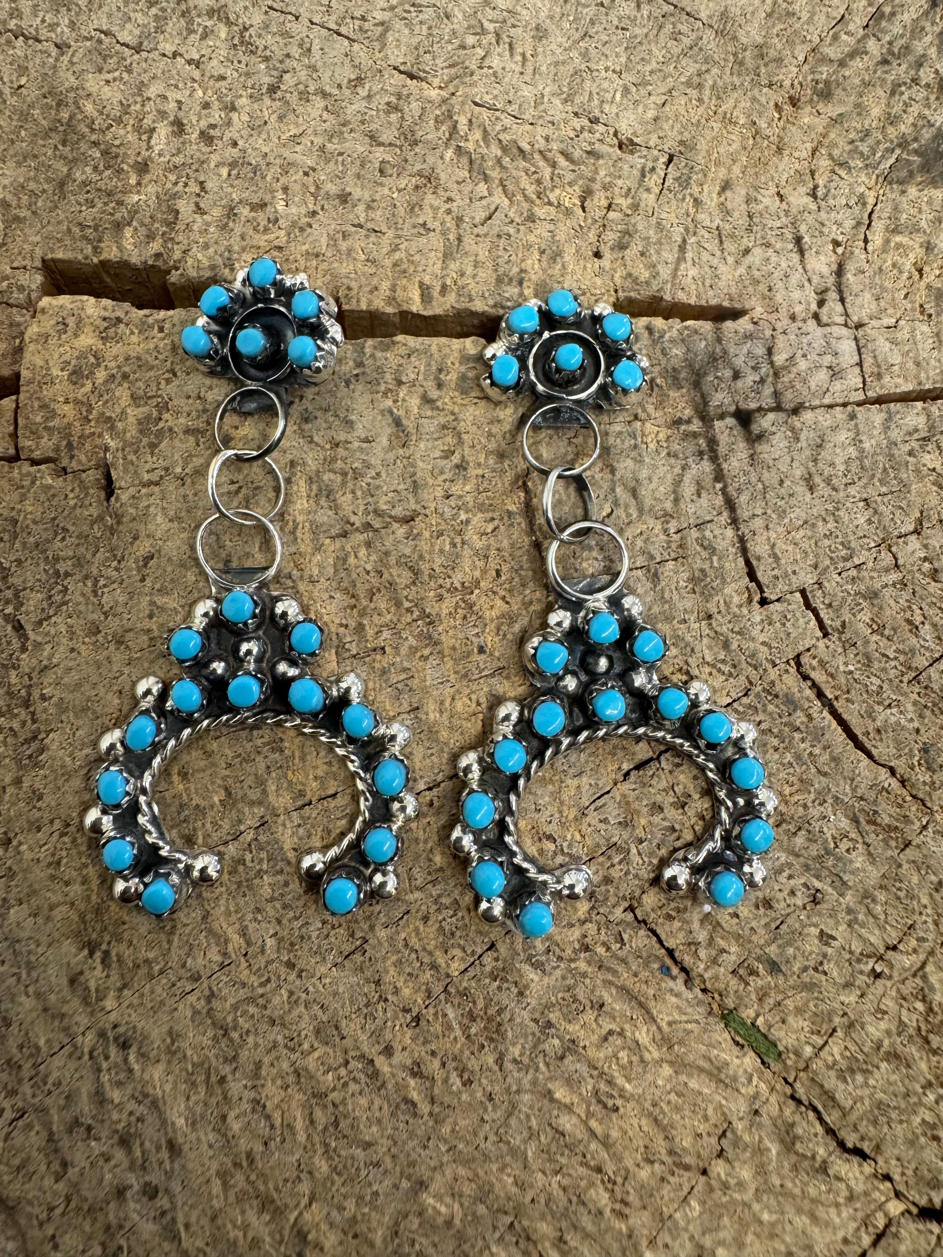 Turquoise Naja Dangle Earrings