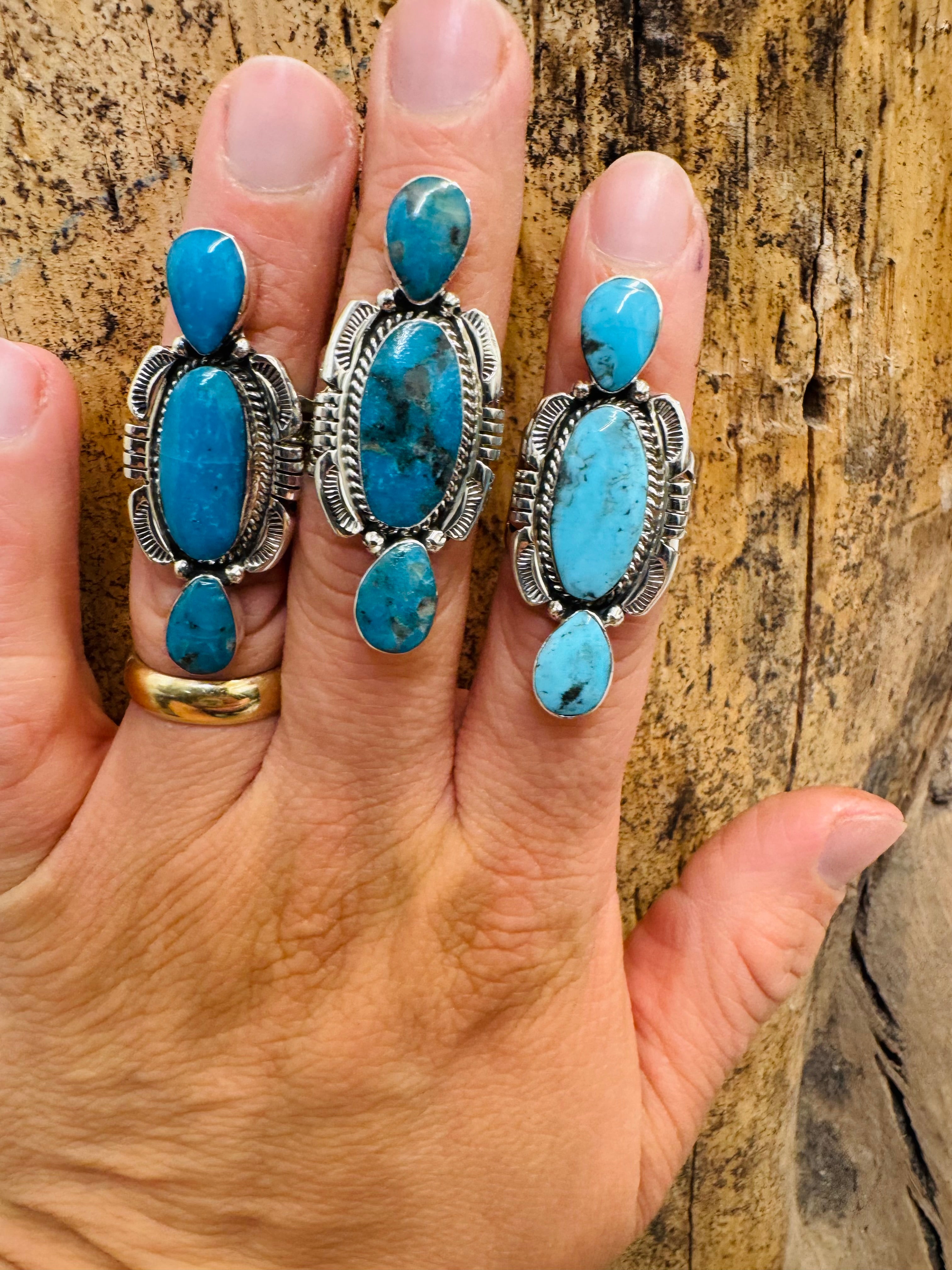TRIFECTA TURQUOISE RING