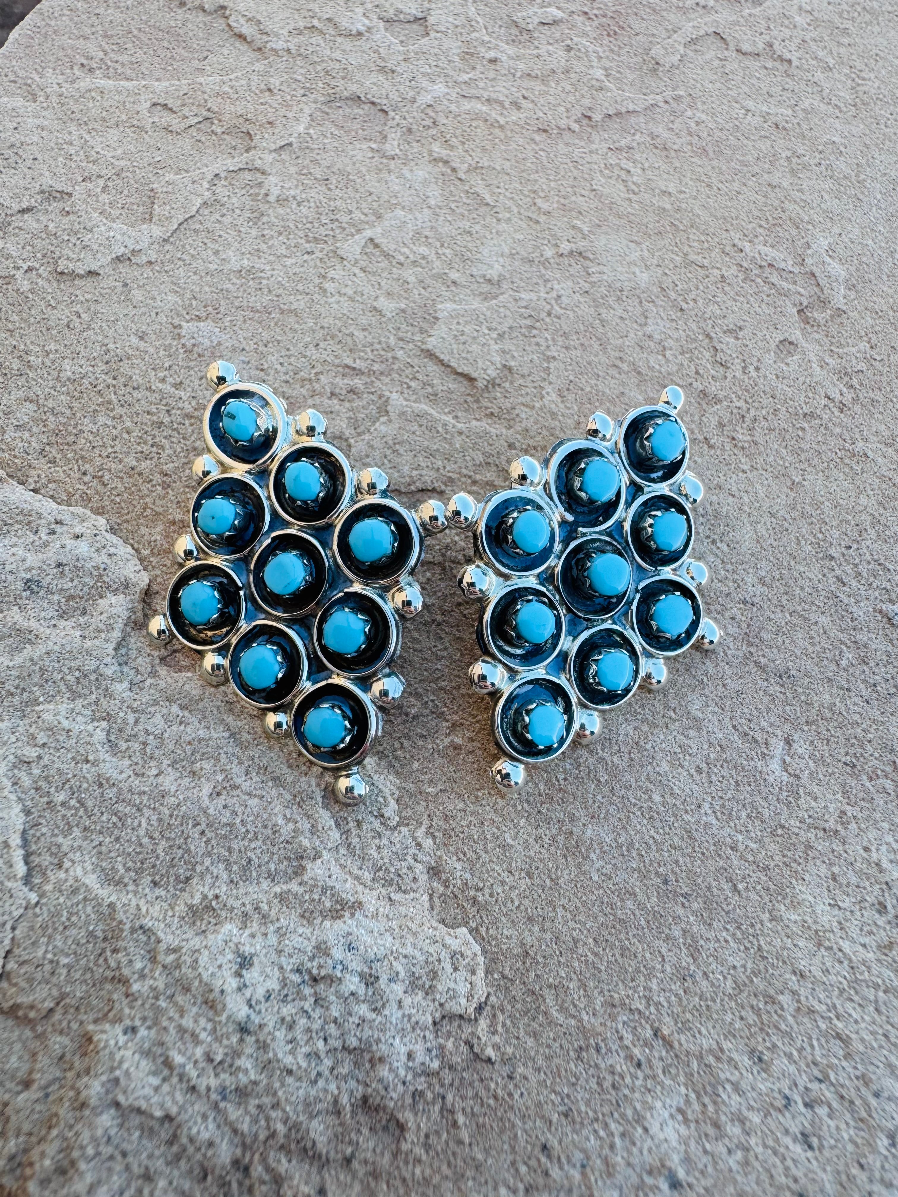Turquoise Cluster Drops