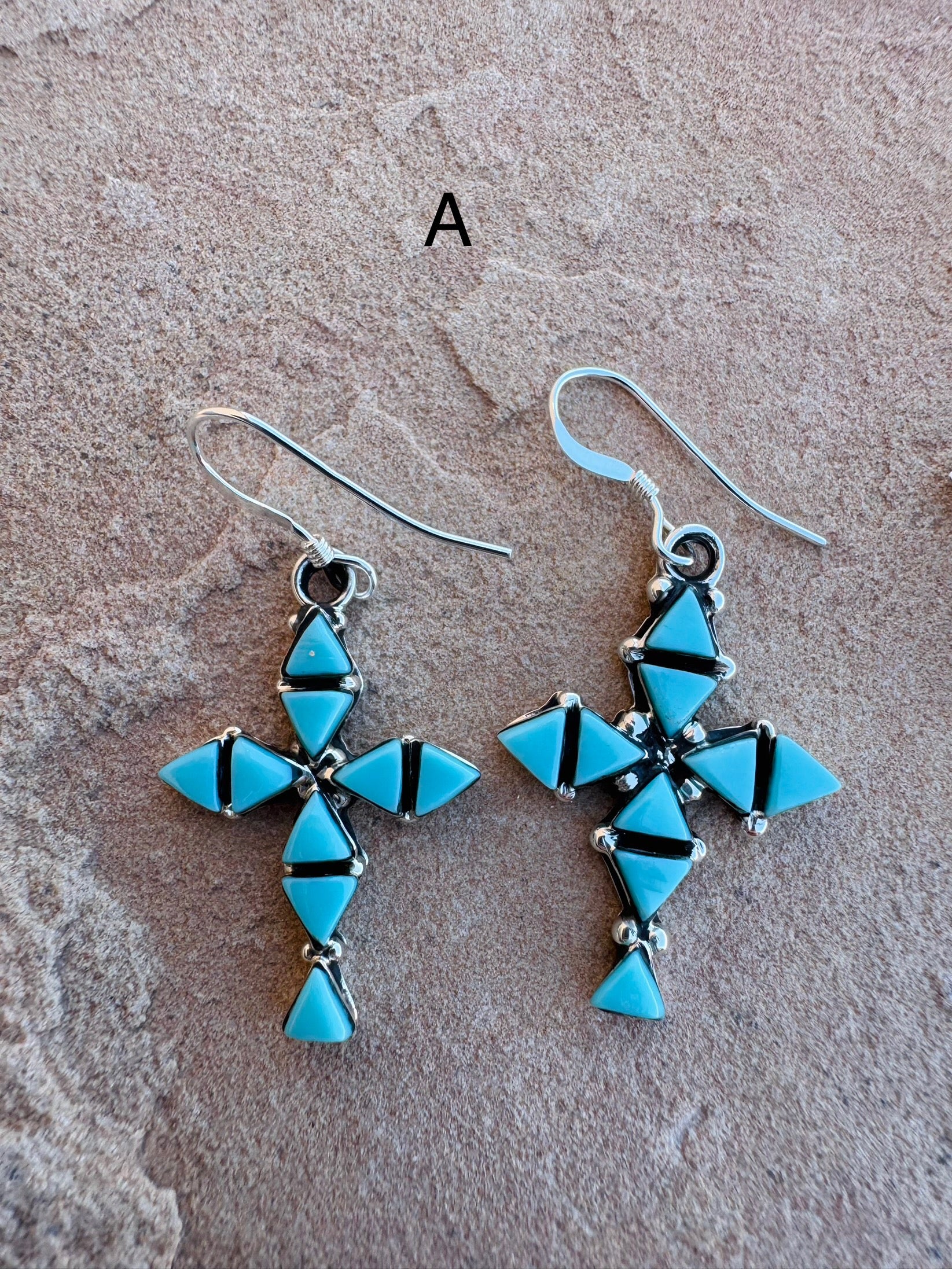 Triangular Turquoise Cross