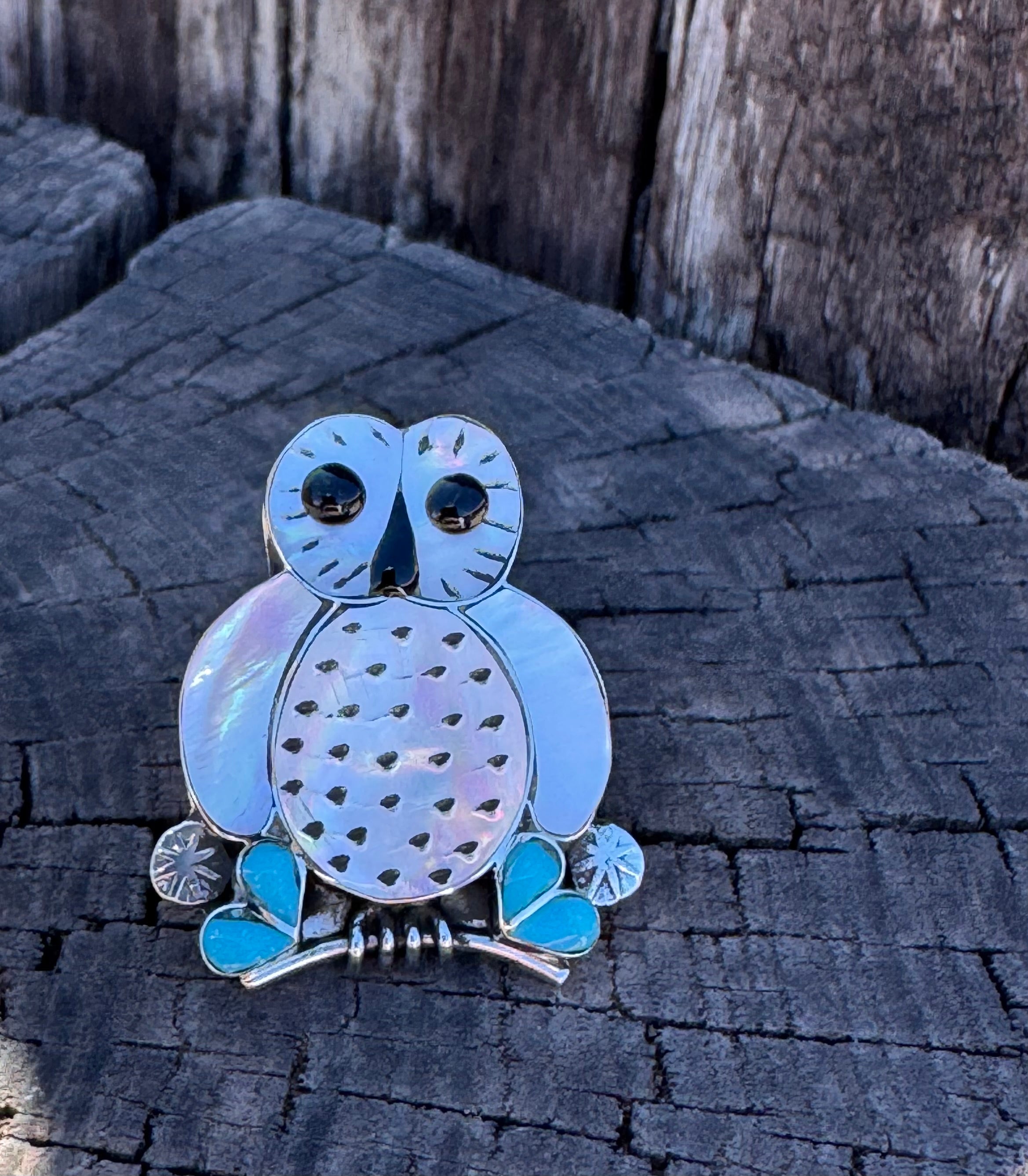 White Owl Ring