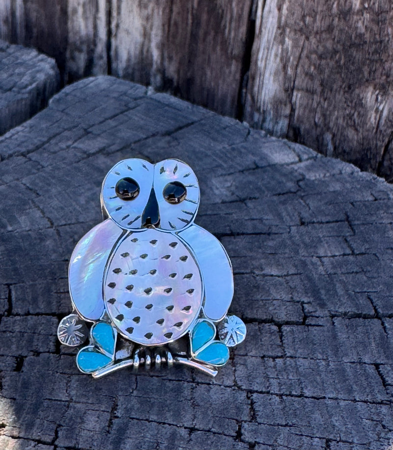White Owl Ring